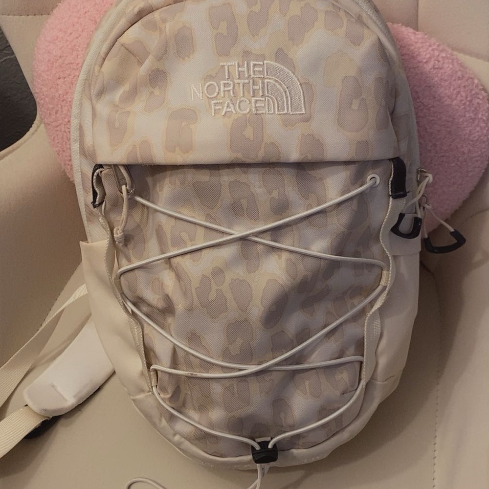 The North Face Beige Patterned Backpack